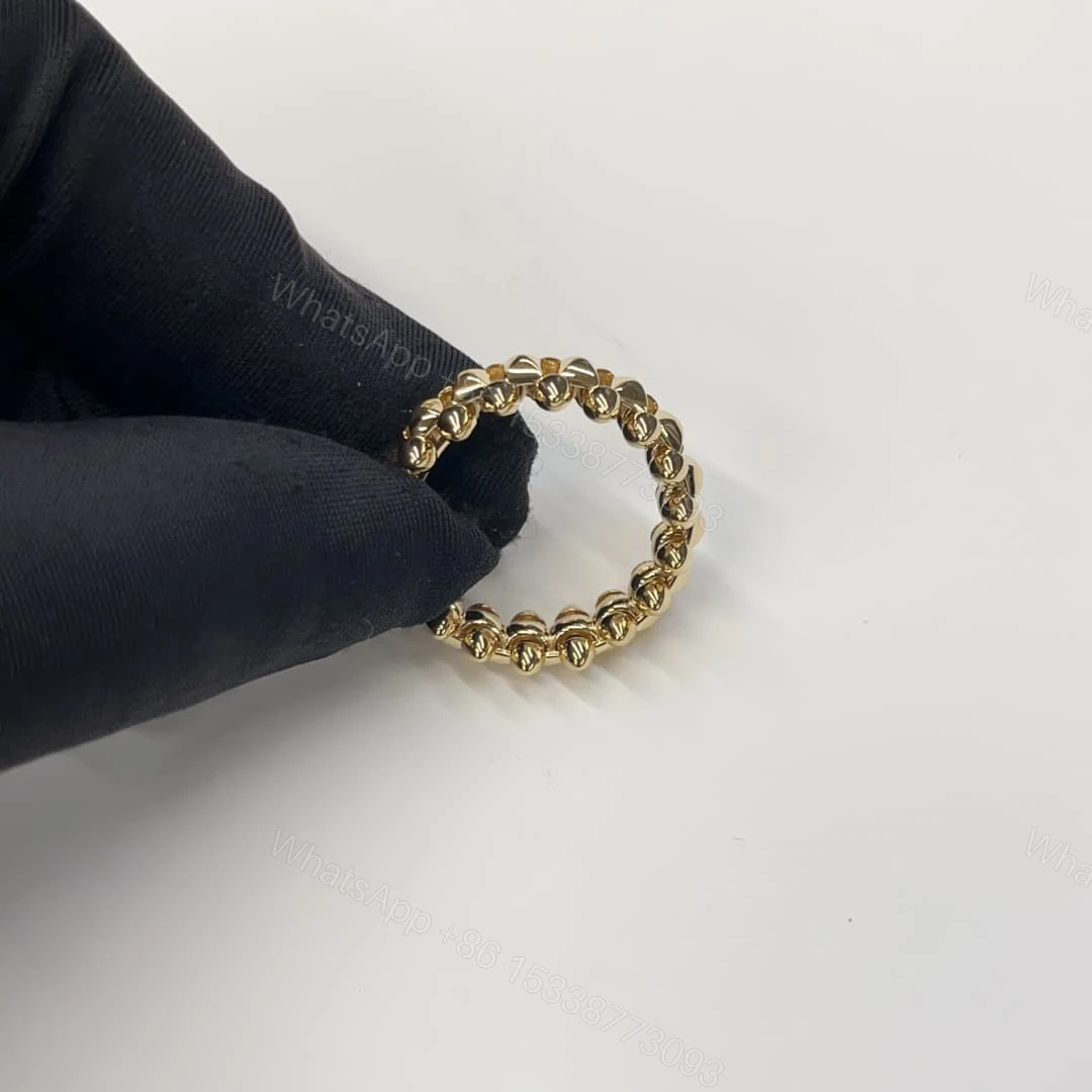 View 3 of 18K Yellow Gold Clash De Cartier Ring Medium Model 8mm B4229900