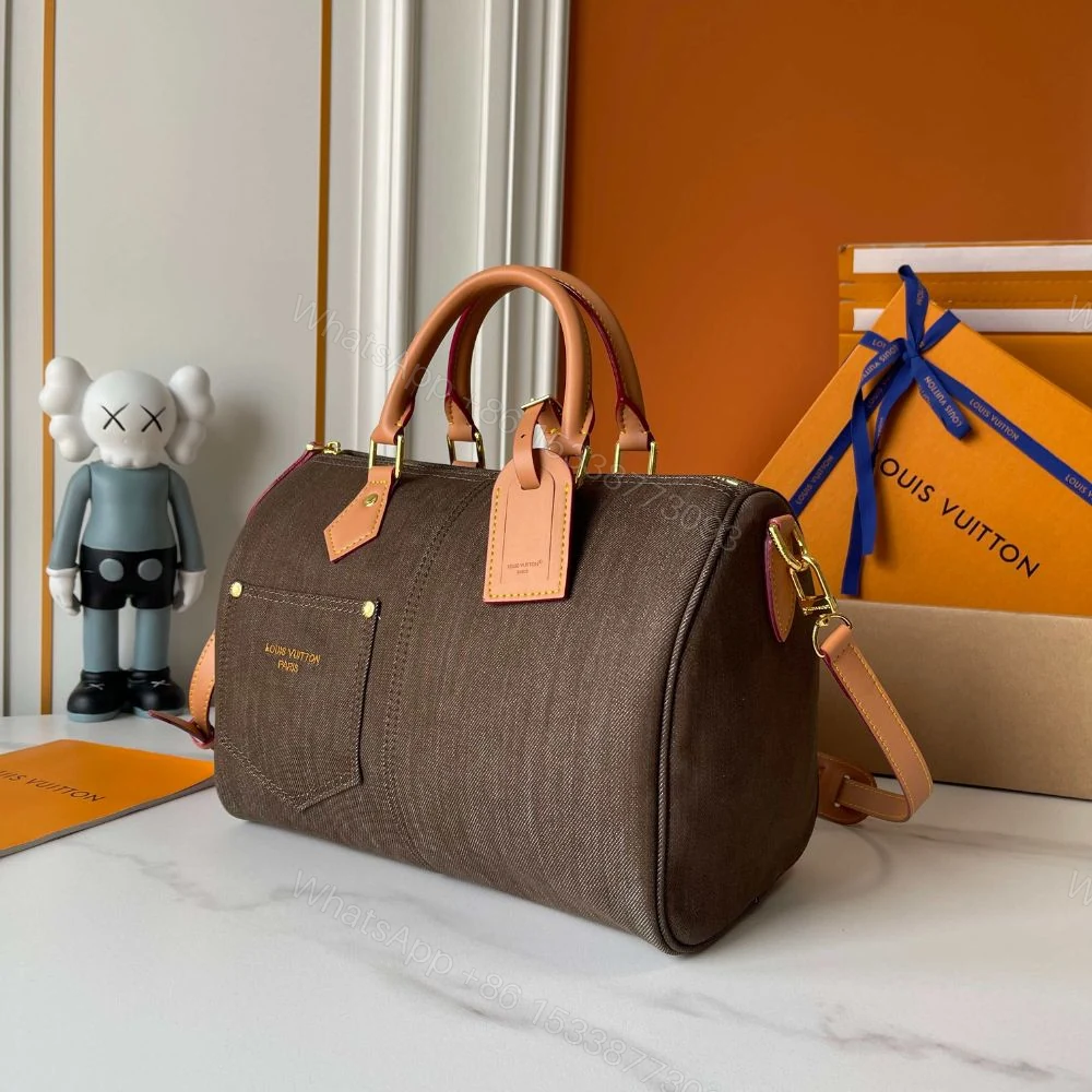 View 4 of Louis Vuitton Speedy 30 Bandoulière Brown 34Cm M29170
