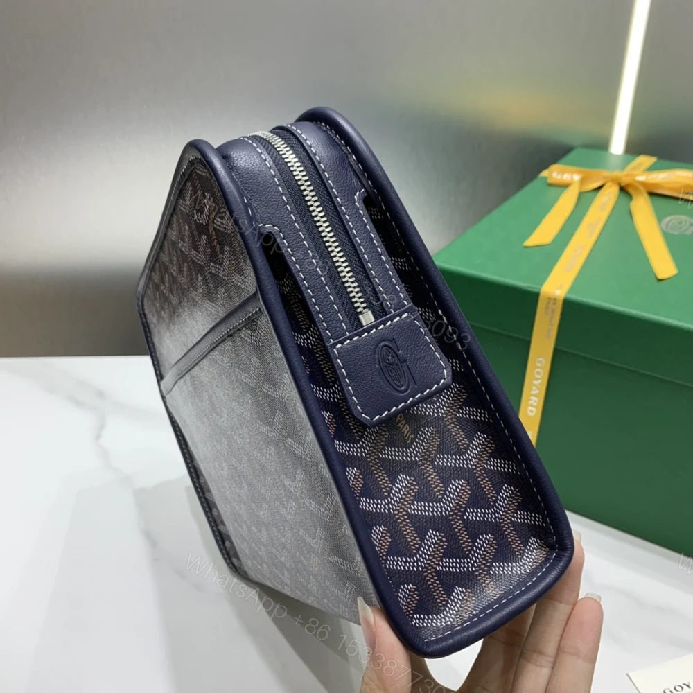 View 2 of 高仿Goyard*JOUVEN3多功能洗漱手拿包深藍小號免檢版