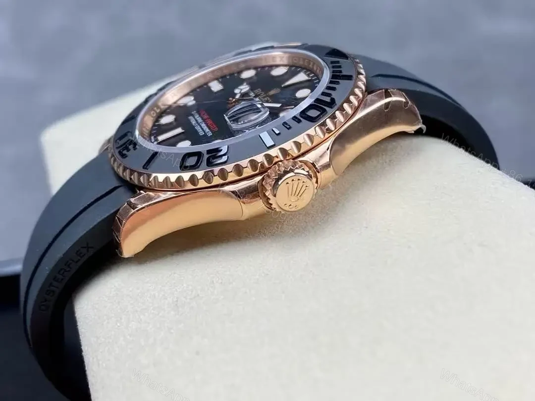 View 14 of Replica Yacht master Watch 1 – Rose Gold Swiss Made Clone