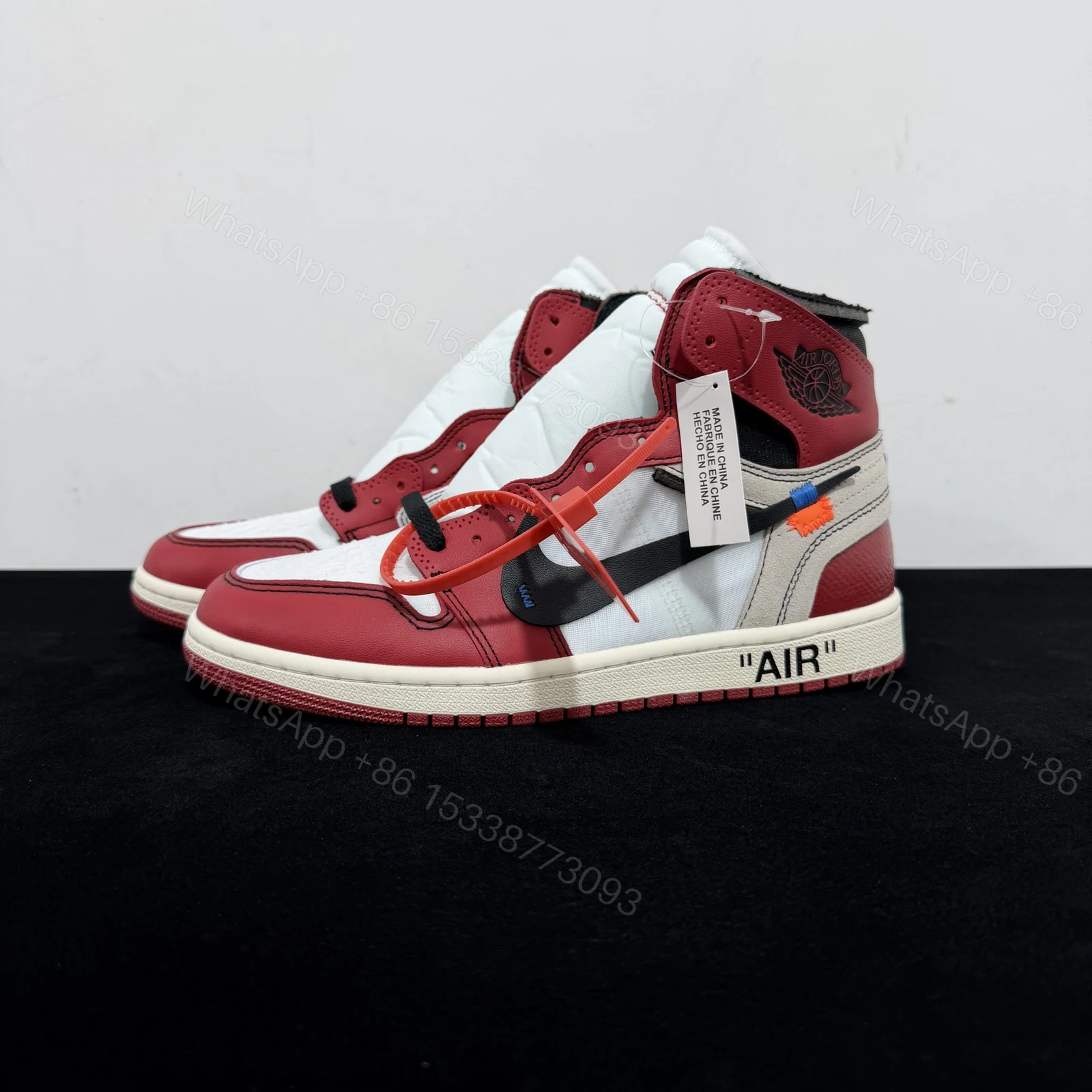 View 7 of Off-White × Air Jordan 1 Retro High “Chicago” Reps