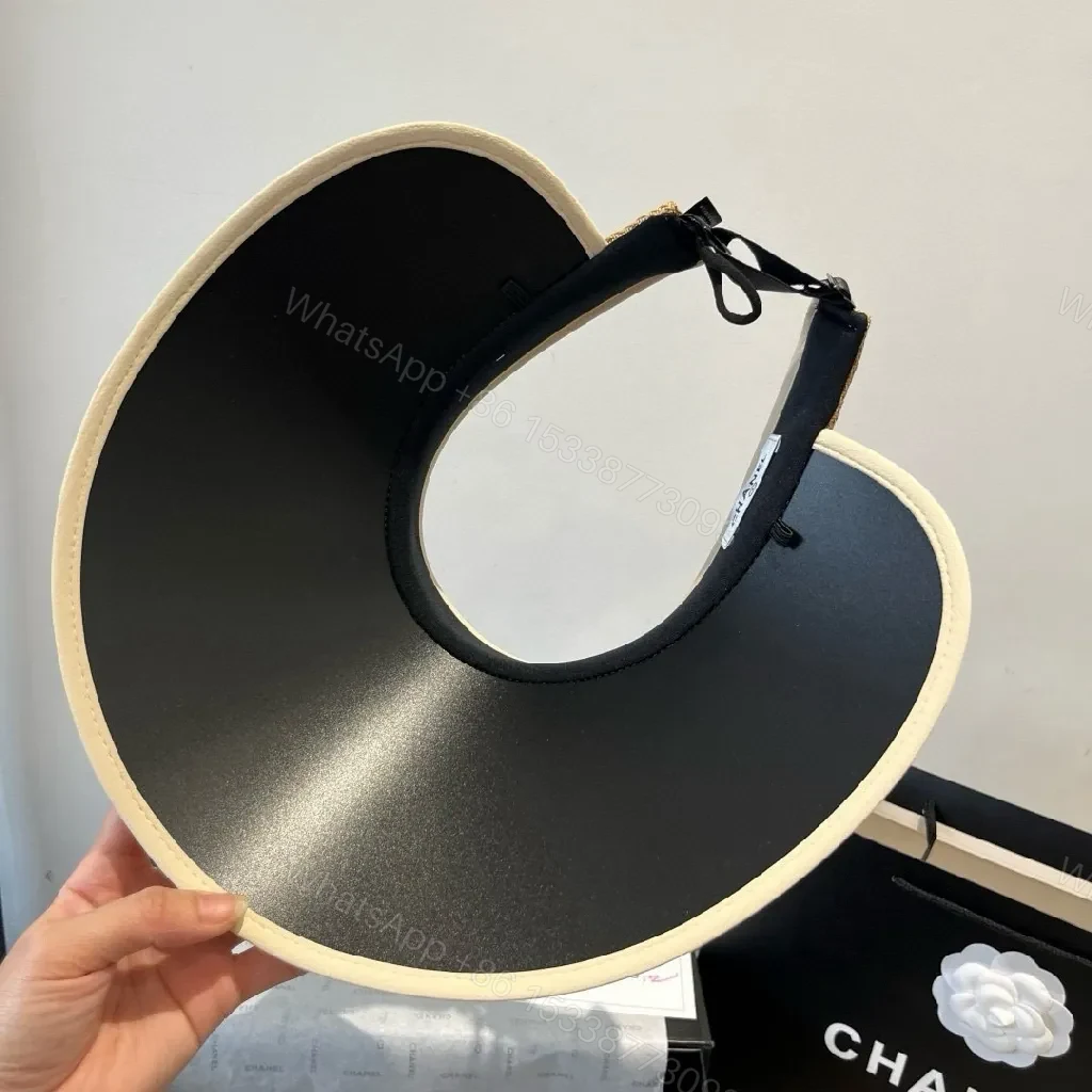 View 3 of Chic Textured Visor: Breathable, Sun-Shielding Comfort