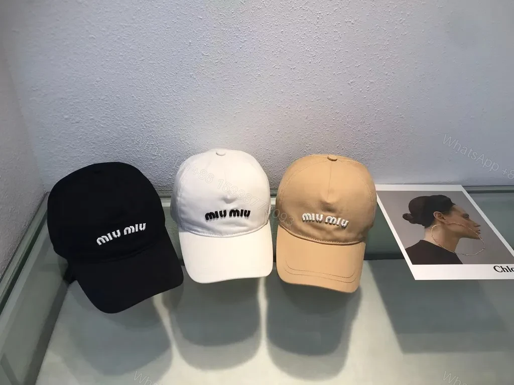 View 9 of Sand-Toned Miu Miu-Inspired Cap: Luxury Everyday Style