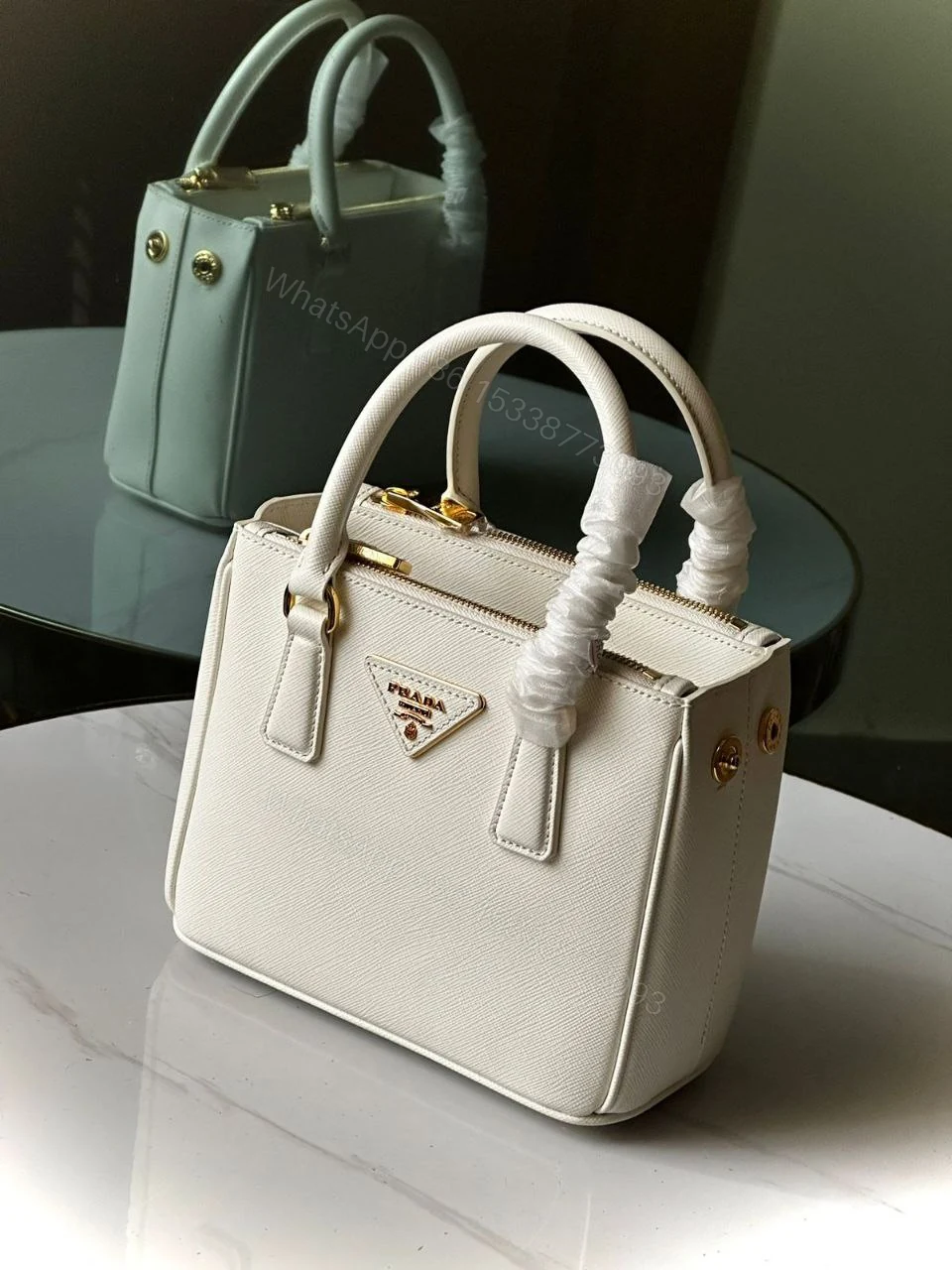 View 4 of Mini Bag in Saffiano patent leather