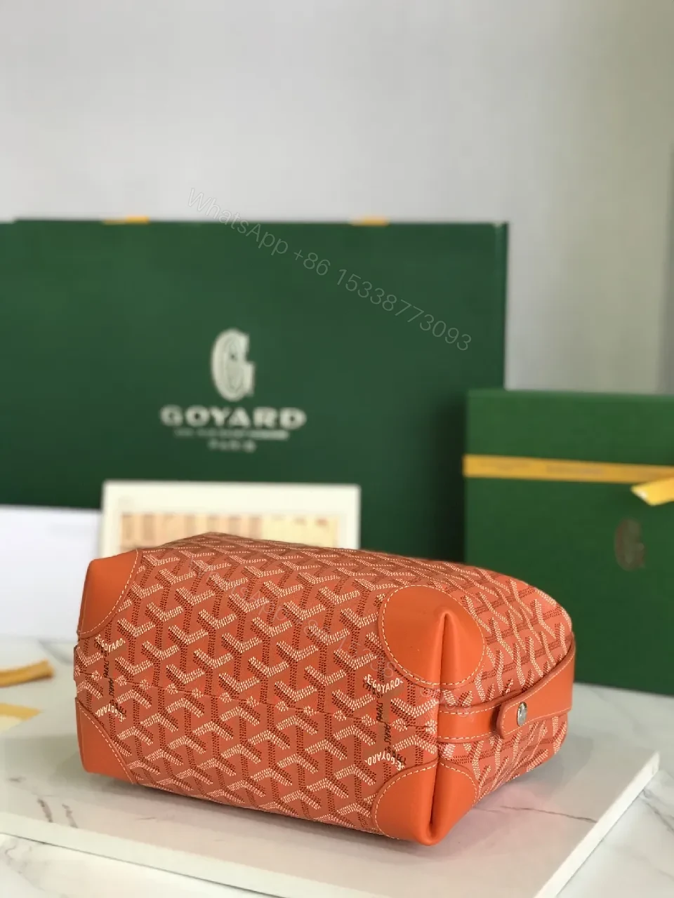 View 2 of Coral Crossbody: Monogram Textile, Leather Trim, Compact Style, Secure Zipper Bag
