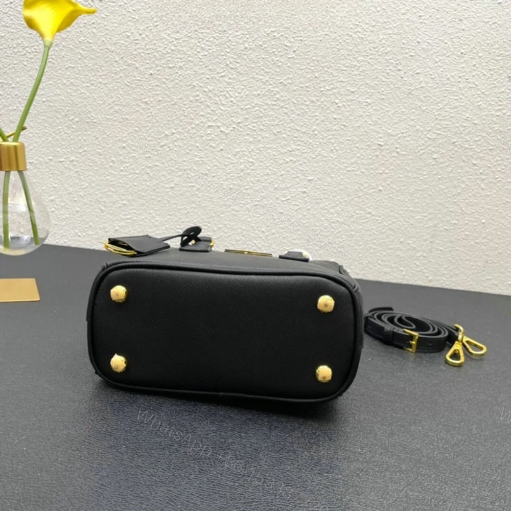 View 7 of Prada Galleria Saffiano Mini Bag Black 20Cm