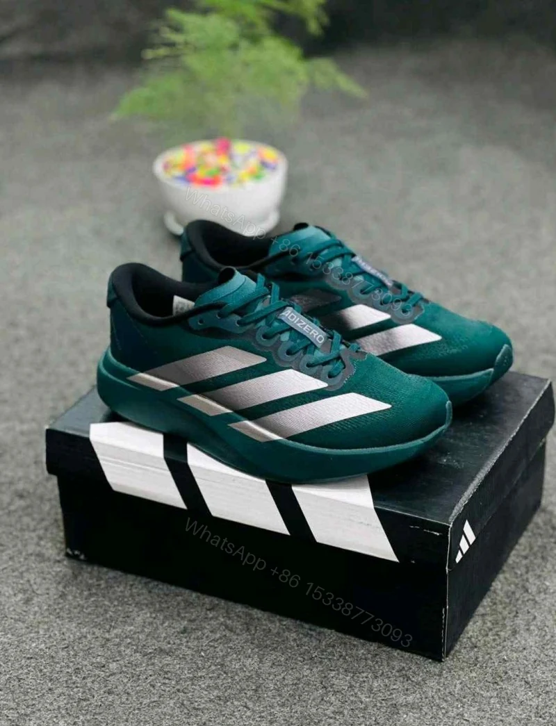 First Copy Adidas Gazelle Dark Green White Casual Shoes For Men — view 1