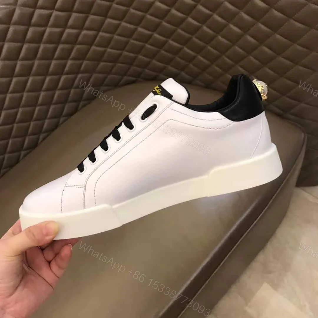 View 4 of DOLCE & GABBANA PRINTED CALFSKIN PORTOFINO SNEAKERS – DG5
