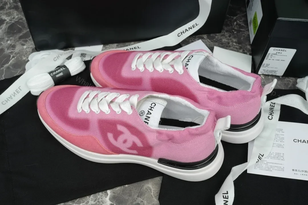 View 6 of Pink Gradient Knit Sneaker: Lux Comfort, Signature Accents