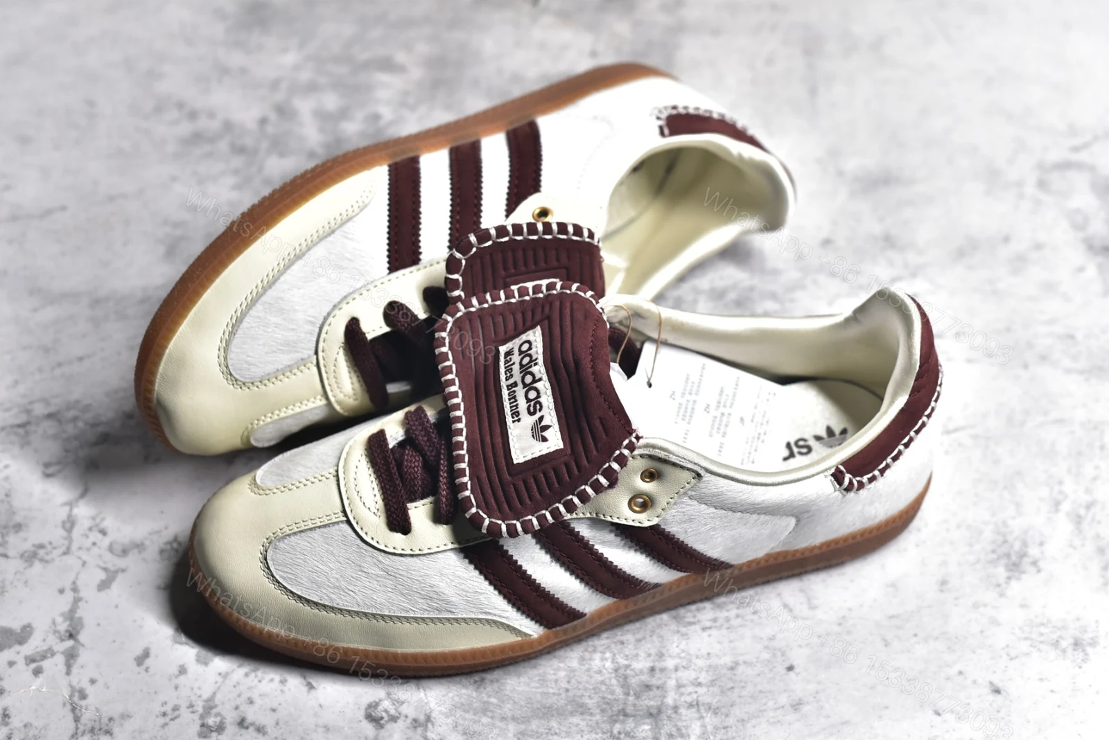 View 4 of adidas Samba Nylon Tonal Wales Bonner Cream White