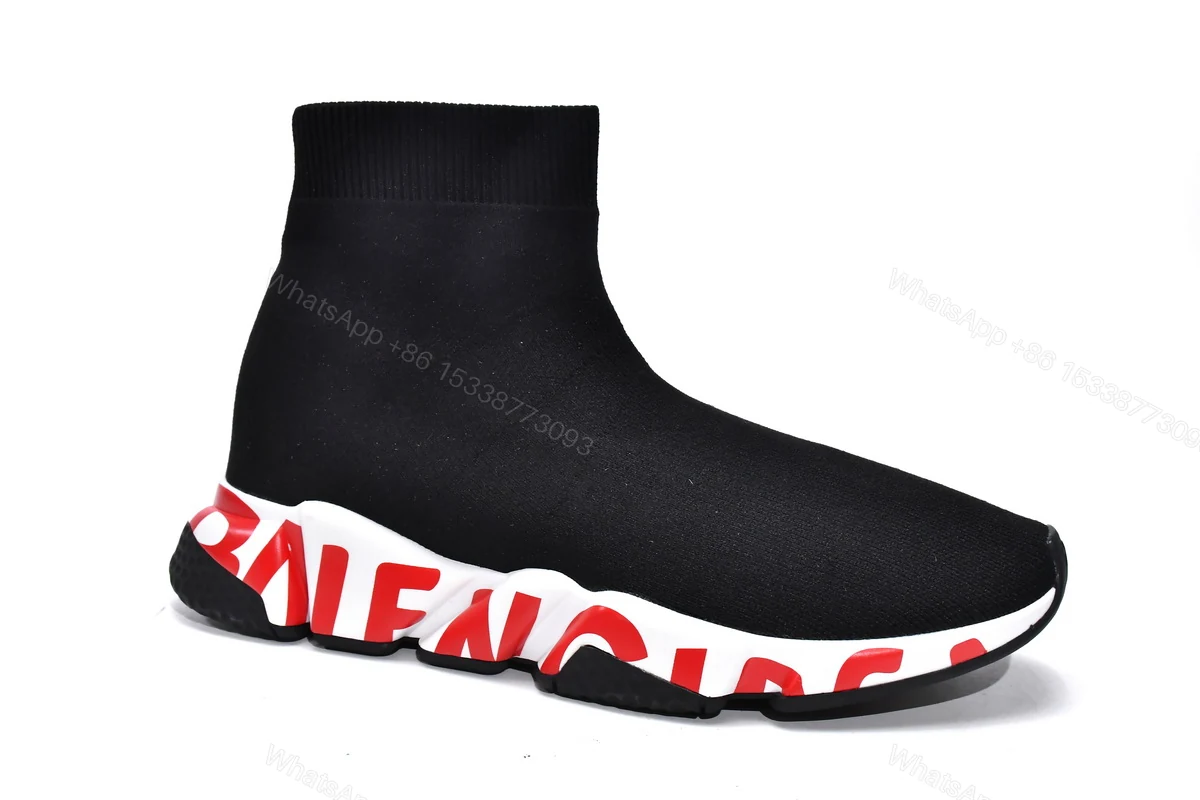 View 2 of Balenciaga Speed Black(red word)