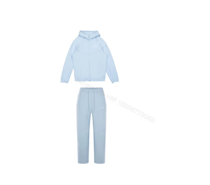 View 10 of Nike Sportswear Tech Fleece Full-Zip Hoodie & Joggers Set Blue