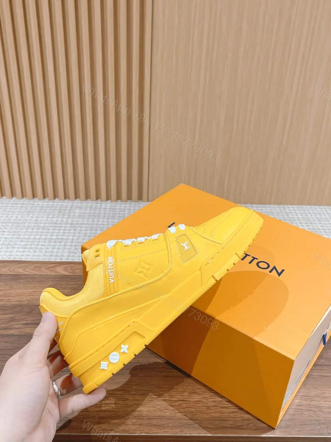 View 2 of LOUIS VUITTON TRAINER SNEAKERS IN YELLOW – LSVT338