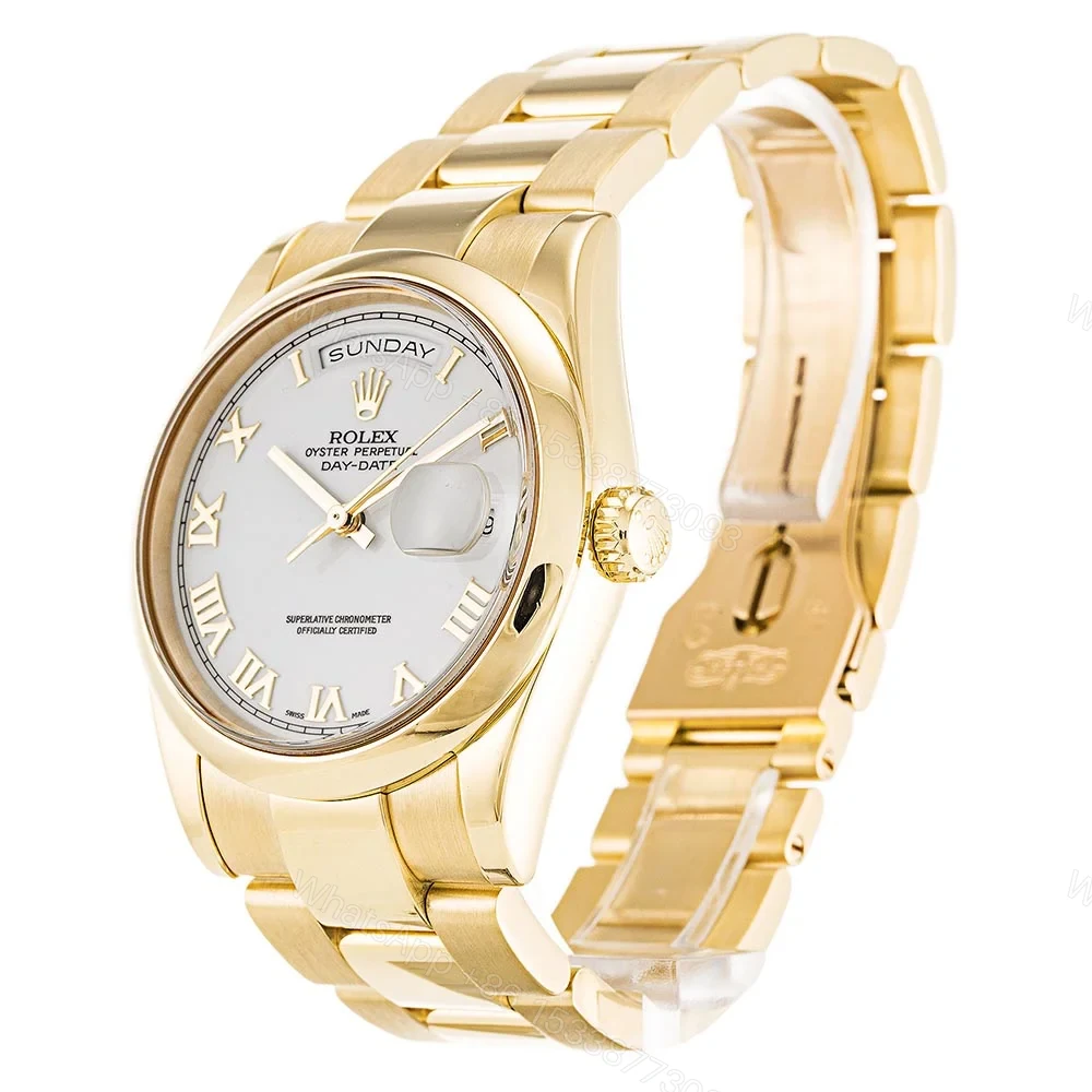 View 2 of Replica Rolex Day-Date White Dial 118208 36 mm