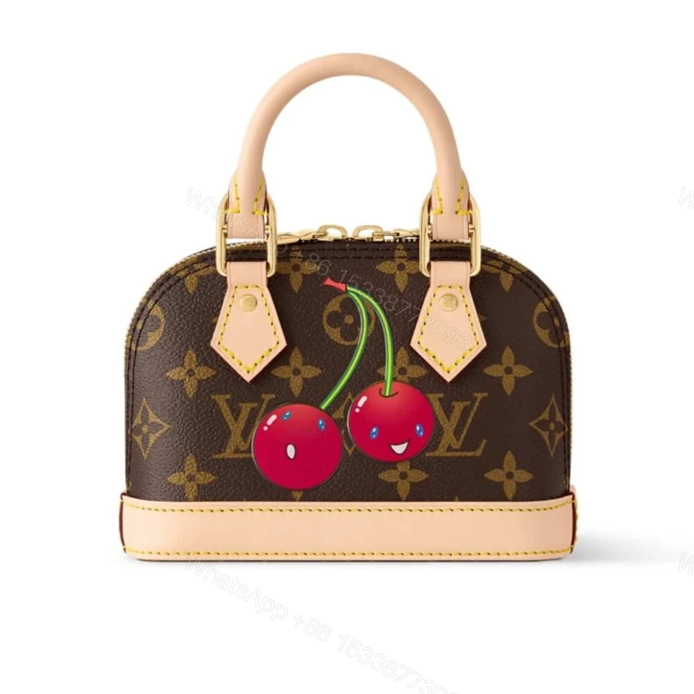 Louis Vuitton X Takashi Murakami Monogram Cerise Nano Alma Brown 16 Cm — view 1