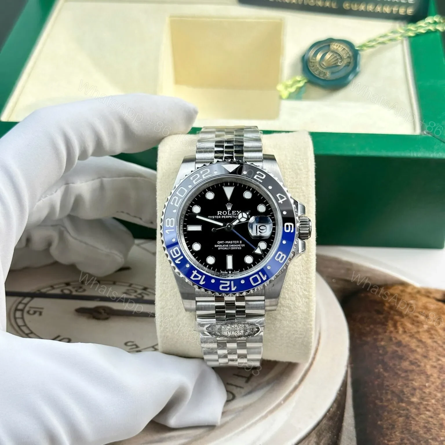 View 2 of Superclone Rolex GMT-Master II Black Dial 126710BLNR “Batgirl”