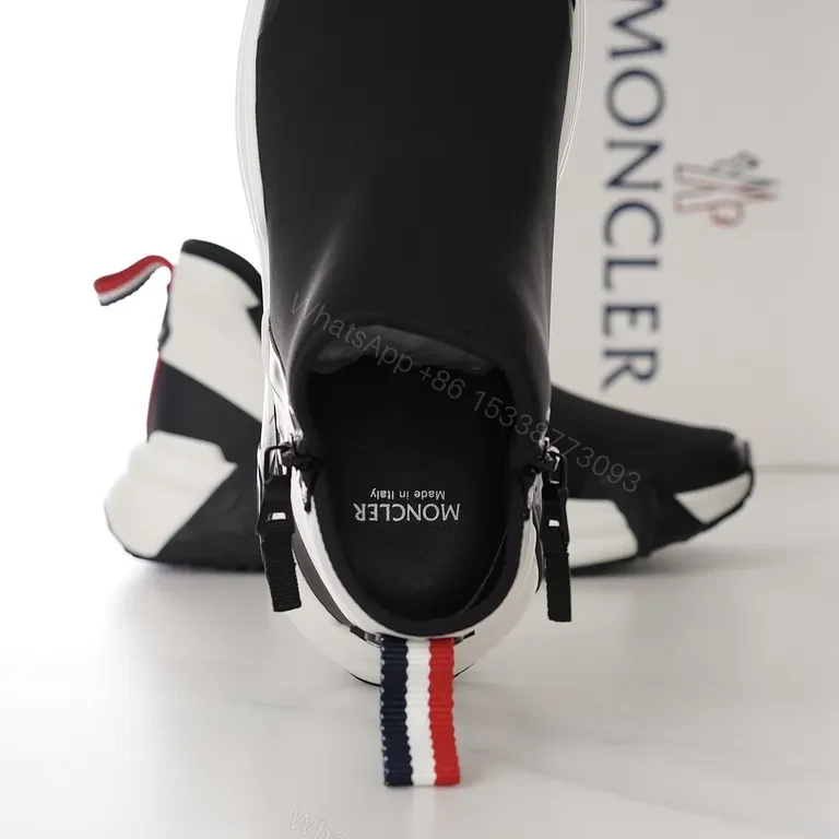 View 9 of Chic Moncler High-Top Sneaker: Luxe Comfort, Bold Sole