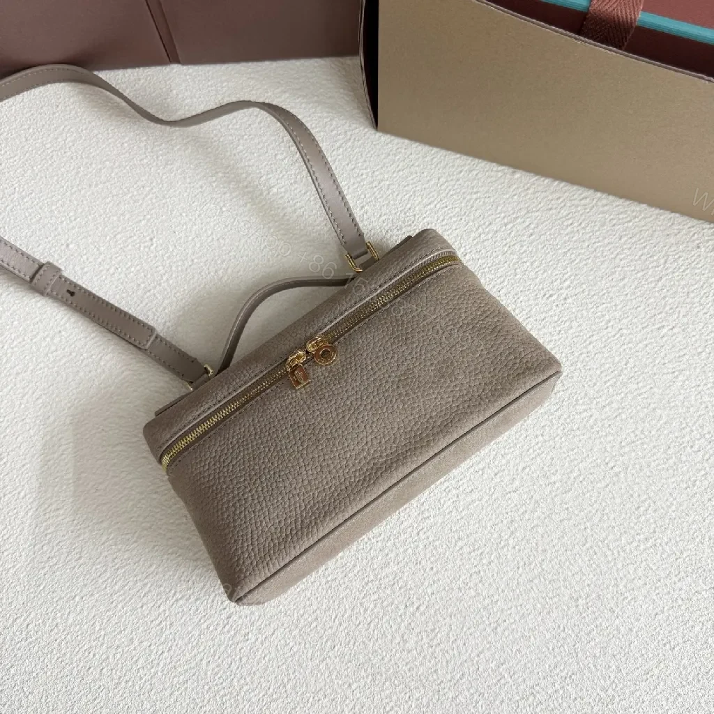 View 7 of Taupe Pebbled Leather Mini Crossbody: Luxe, Compact, Versatile Slice