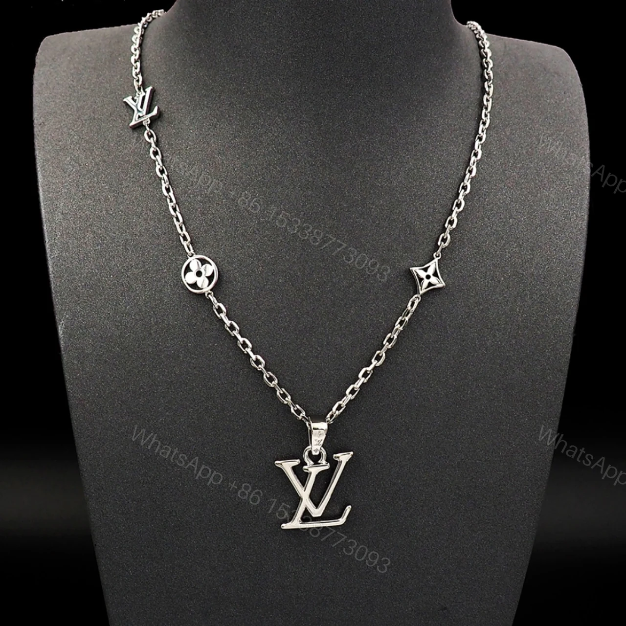 View 2 of LOUIS VUITTON DIMENSION NECKLACE PENDANT SILVER M02747