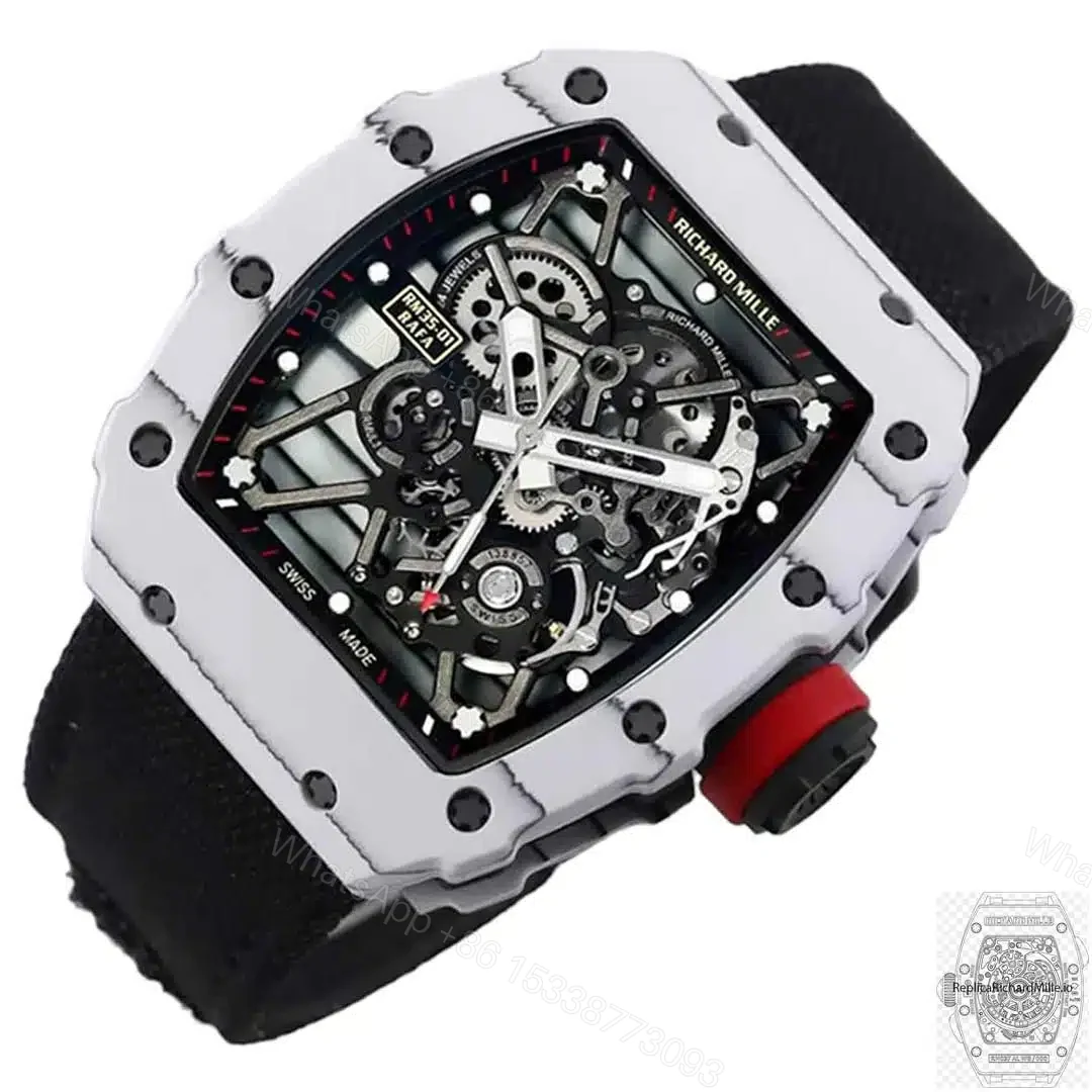 View 2 of Replica Richard Mille RM35-01 BBR Factory Black Strap