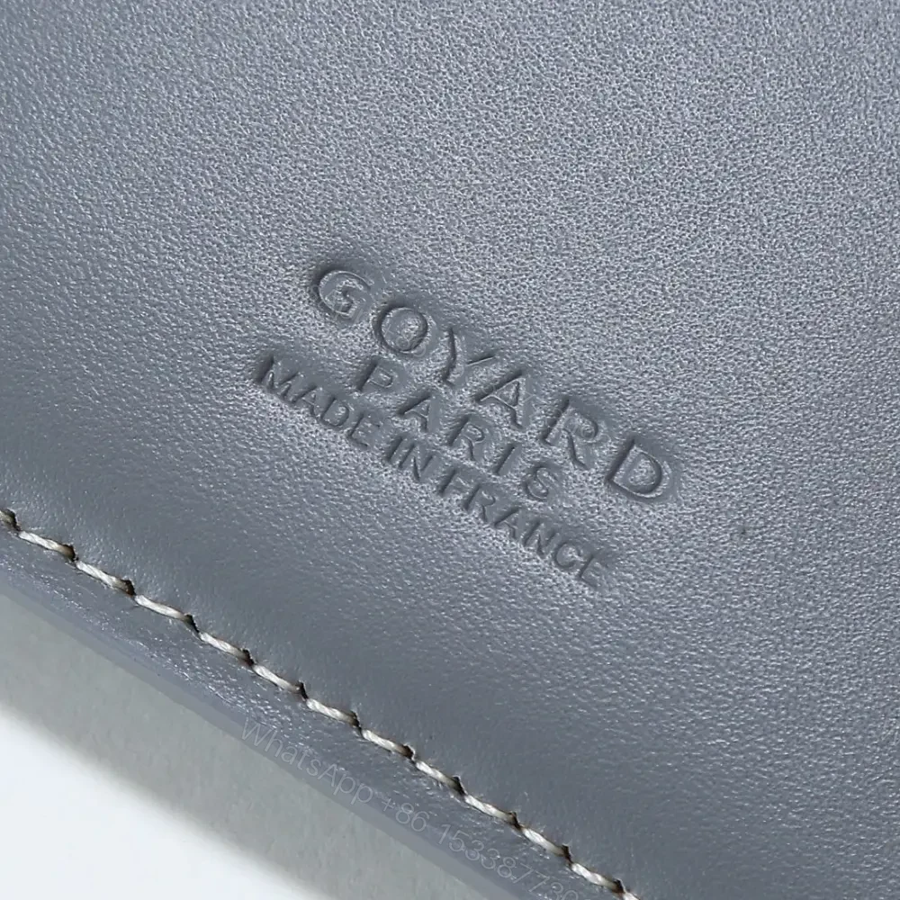 View 9 of 高仿Goyard*STGABR4拼色三折式錢夾錢包灰色免檢版