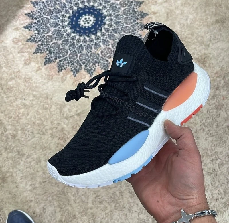 View 4 of First Copy Black Multicolor Men’s Sneakers Premium Sports Running Shoes