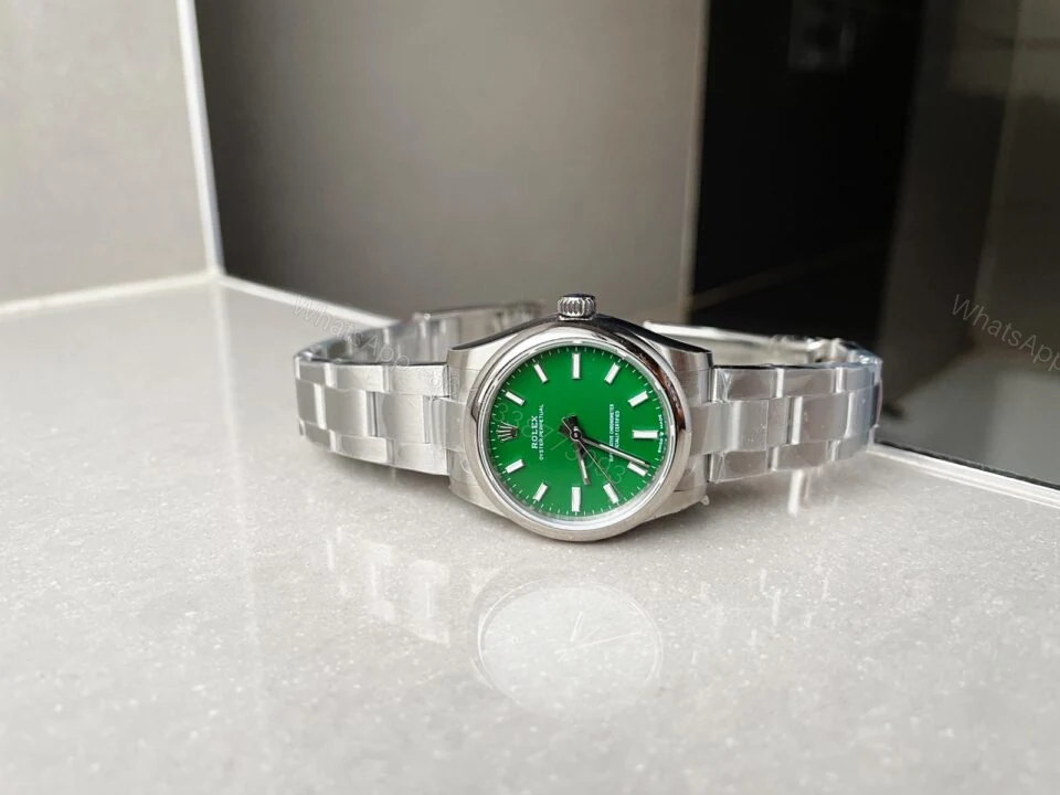 View 5 of EWF Factory 1:1 Rolex Oyster Perpetual 31mm 277200 Best Edition GREEN Dial