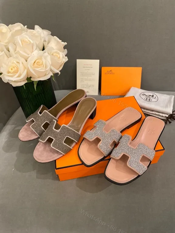 View 4 of Crisp White Leather H-Strap Slides - All-Day Comfort