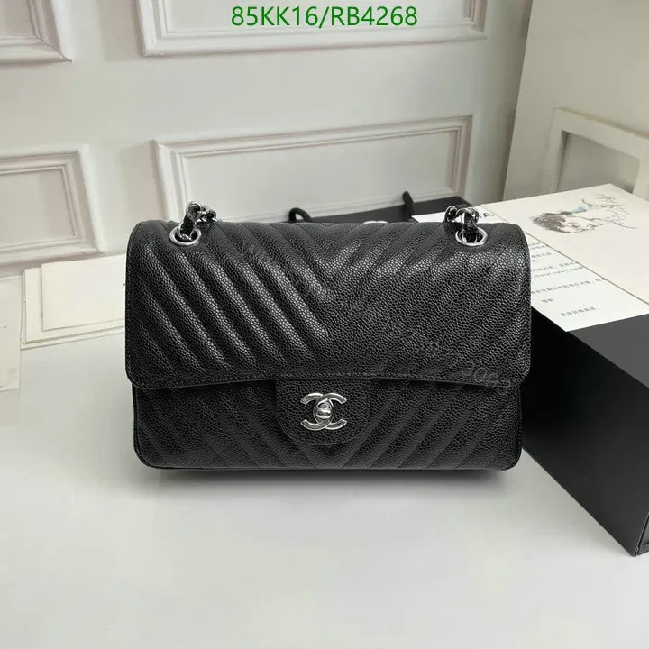 View 6 of Chanel Chevron Caviar Black Double Flap Bag RB4321 – Exquisite Craftsmanship Details
