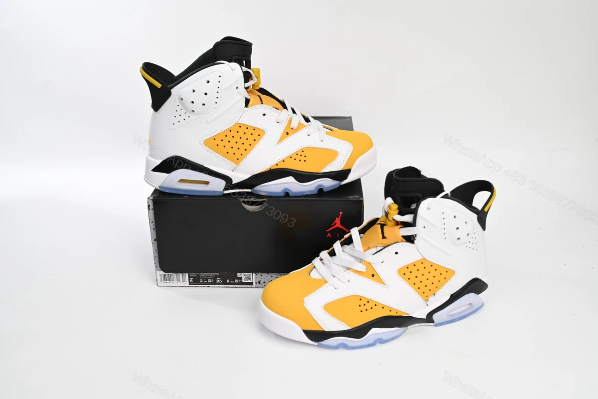 View 2 of Air Jordan 6 Retro Yellow Ochre CT8529-170