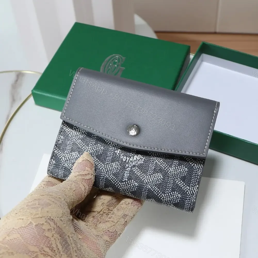 View 7 of 高仿Goyard*STGABR4拼色三折式錢夾錢包灰色免檢版