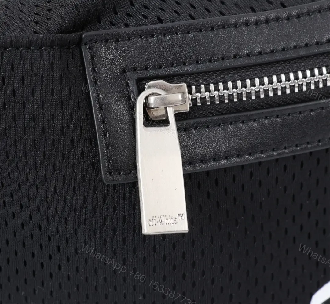 View 3 of Compact Mesh Fanny Pack: Bold Logo, All-Day Comfort