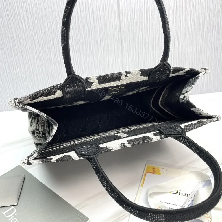 View 6 of Bold Icon Dior Tote: Luxury Graphic, Top-Handle Bag