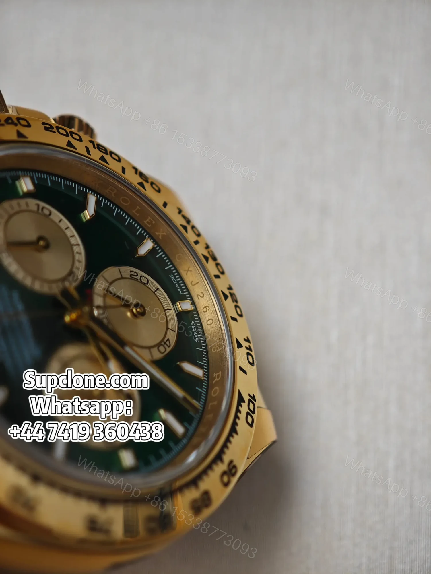 View 6 of Rolex Daytona Super Clone M126508-0008 Green Dial 4131 Movement