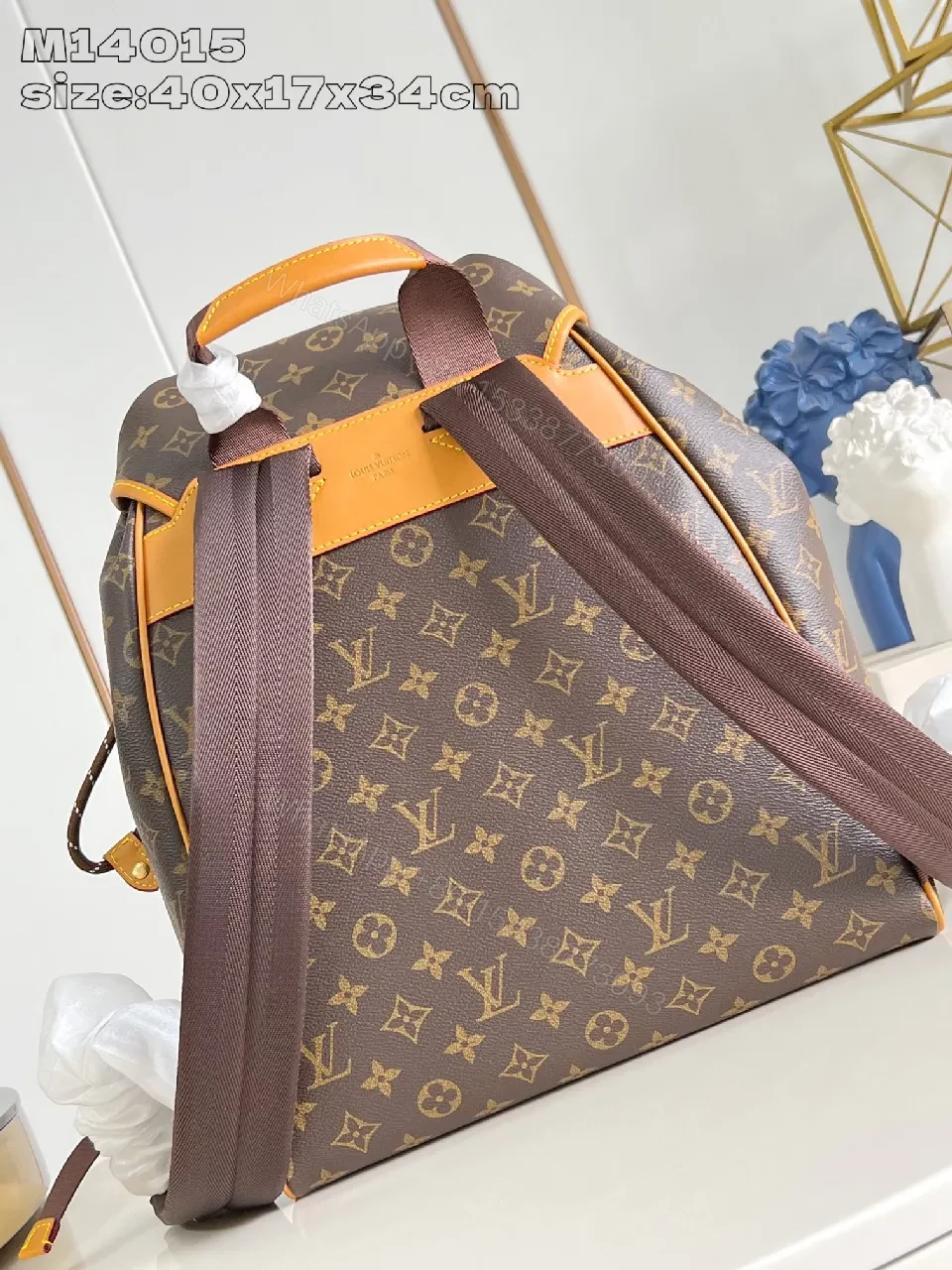 View 4 of Monogram Canvas Backpack: Structured Luxury & Everyday Versatility
