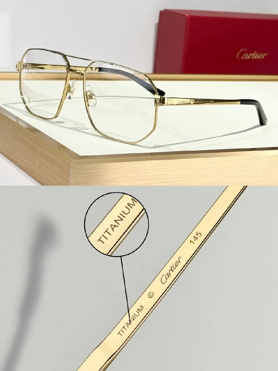 View 5 of Lightweight Titanium Eyewear: Minimalist Cartier-Inspired Frames