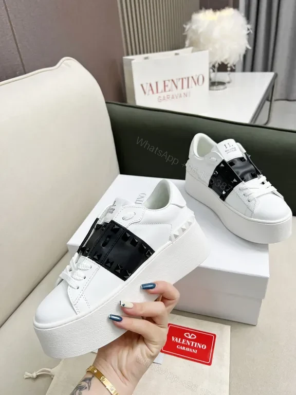 View 6 of Crisp Calfskin Sneakers â€“ White + Belt-Detail Luxury Comfort