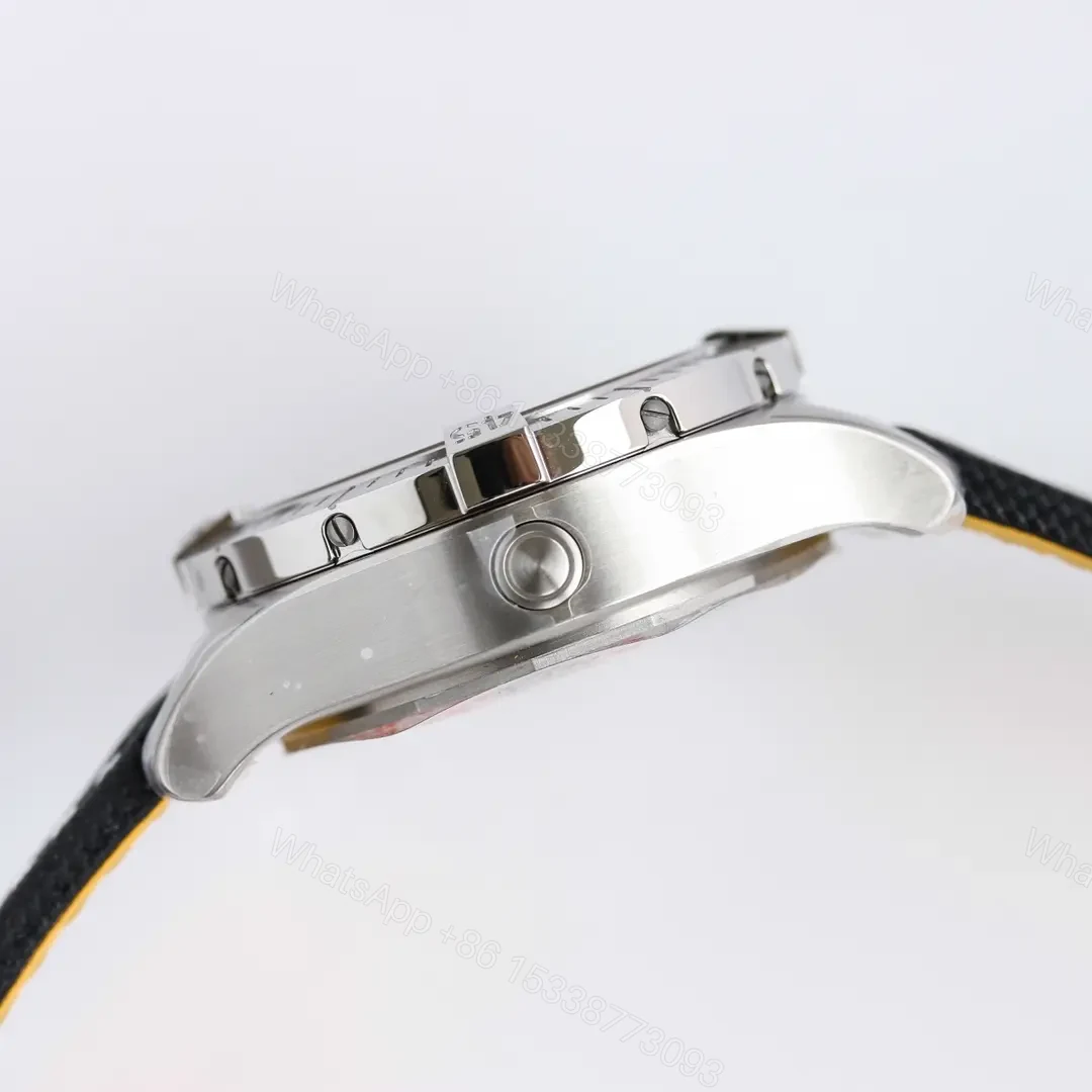 View 5 of ZF Factory Breitling Avenger Automatic 45 Seawolf Watch – Yellow Dial, Stainless Steel Case, Black Strap