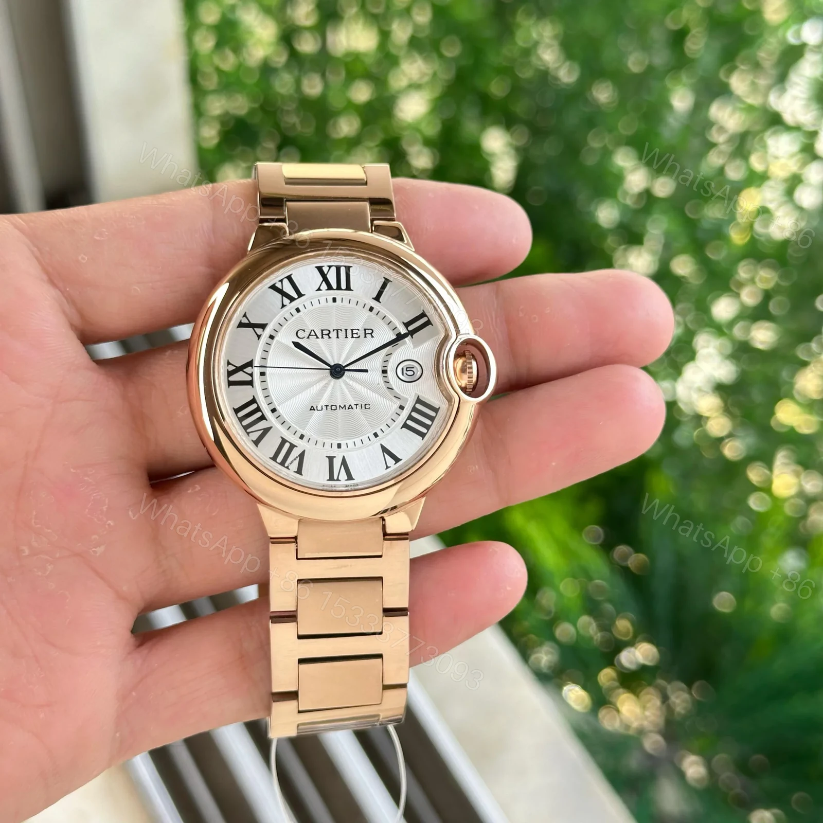 View 3 of Cartier Ballon Bleu White with Roman Numerals