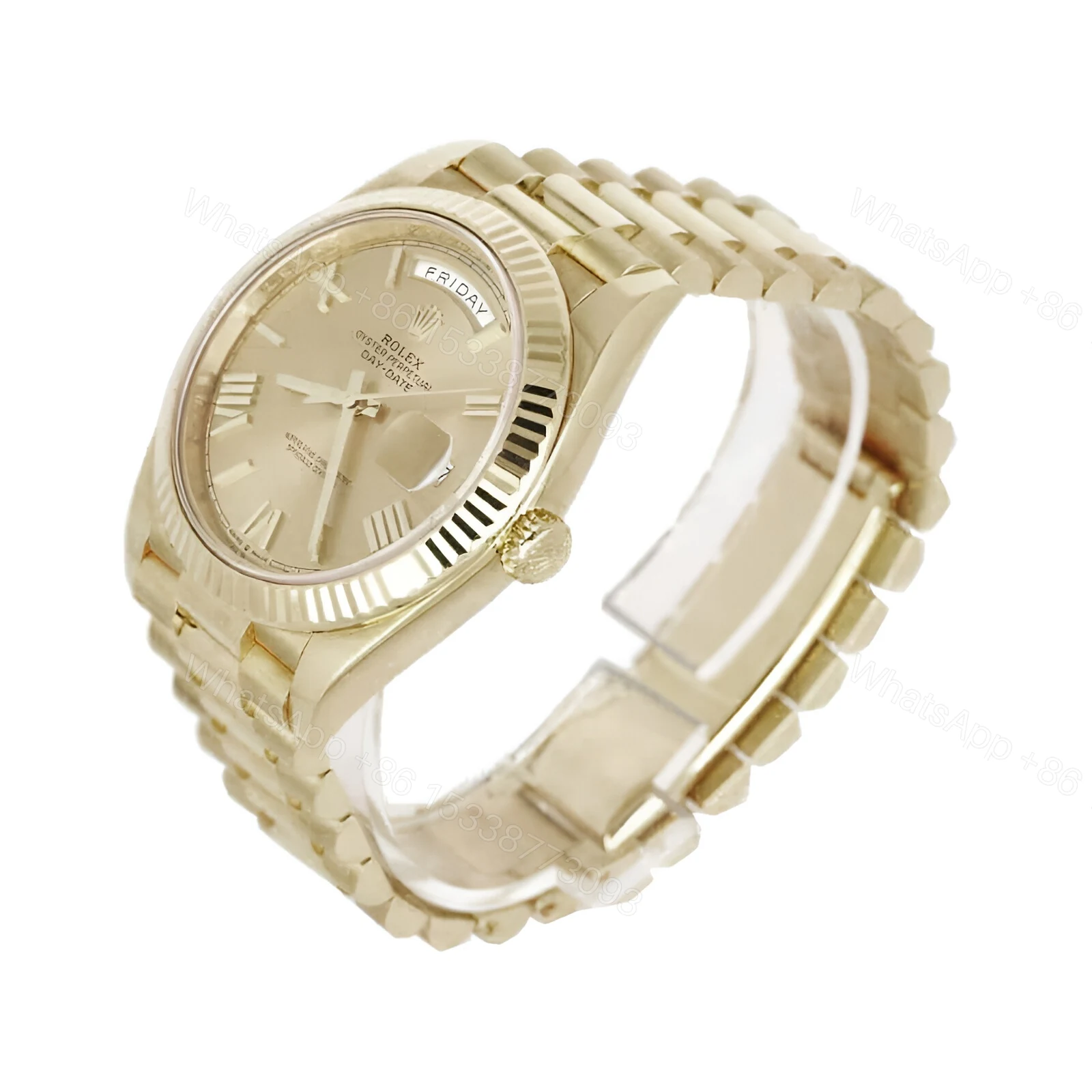 View 2 of Rolex Day-Date II 228238-0007 KW Yellow Gold Champagne Dial Replica