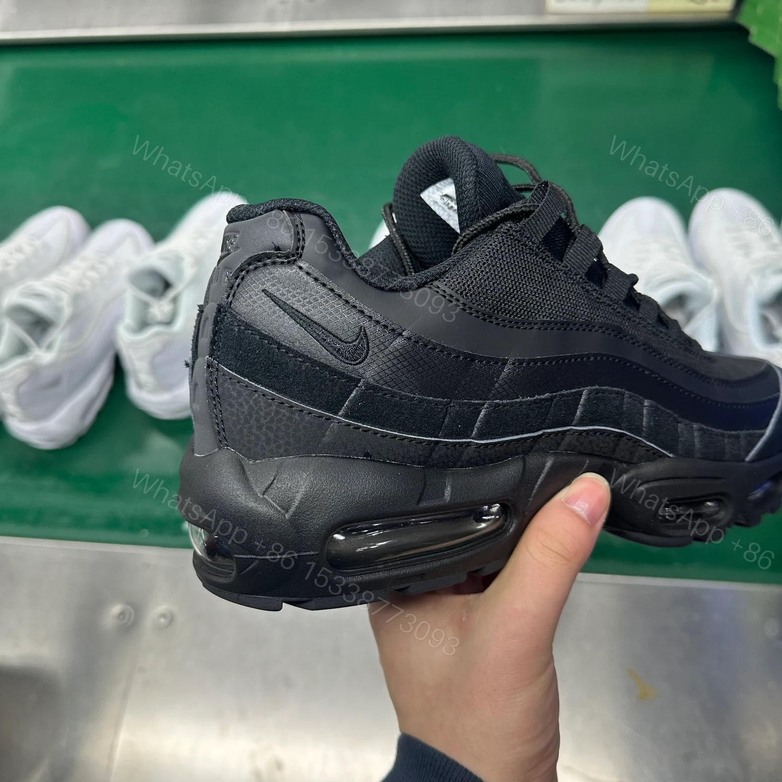 View 7 of Nike Air Max 95 Essential Triple Black