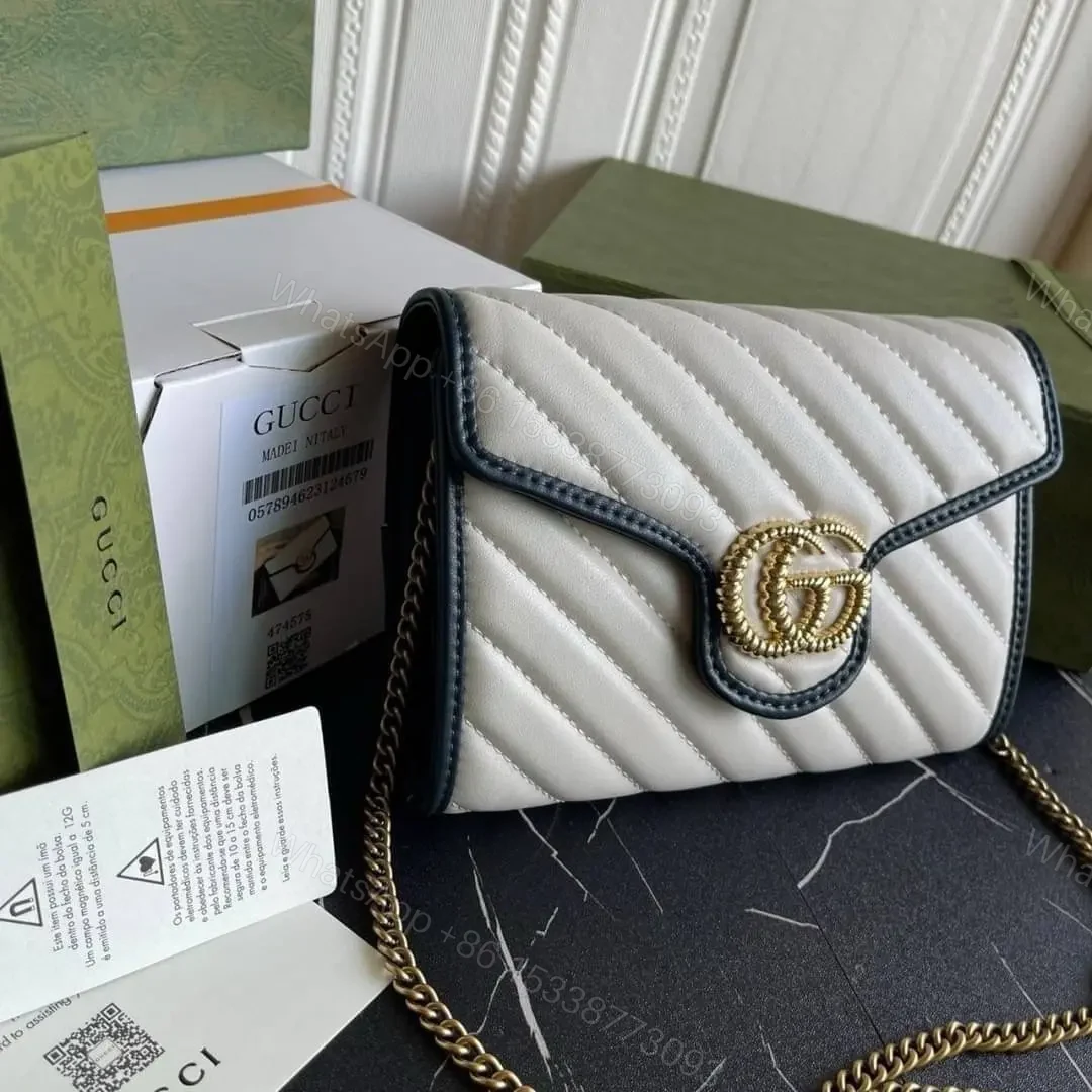 View 4 of Gucci Chain Wallet GG Marmont