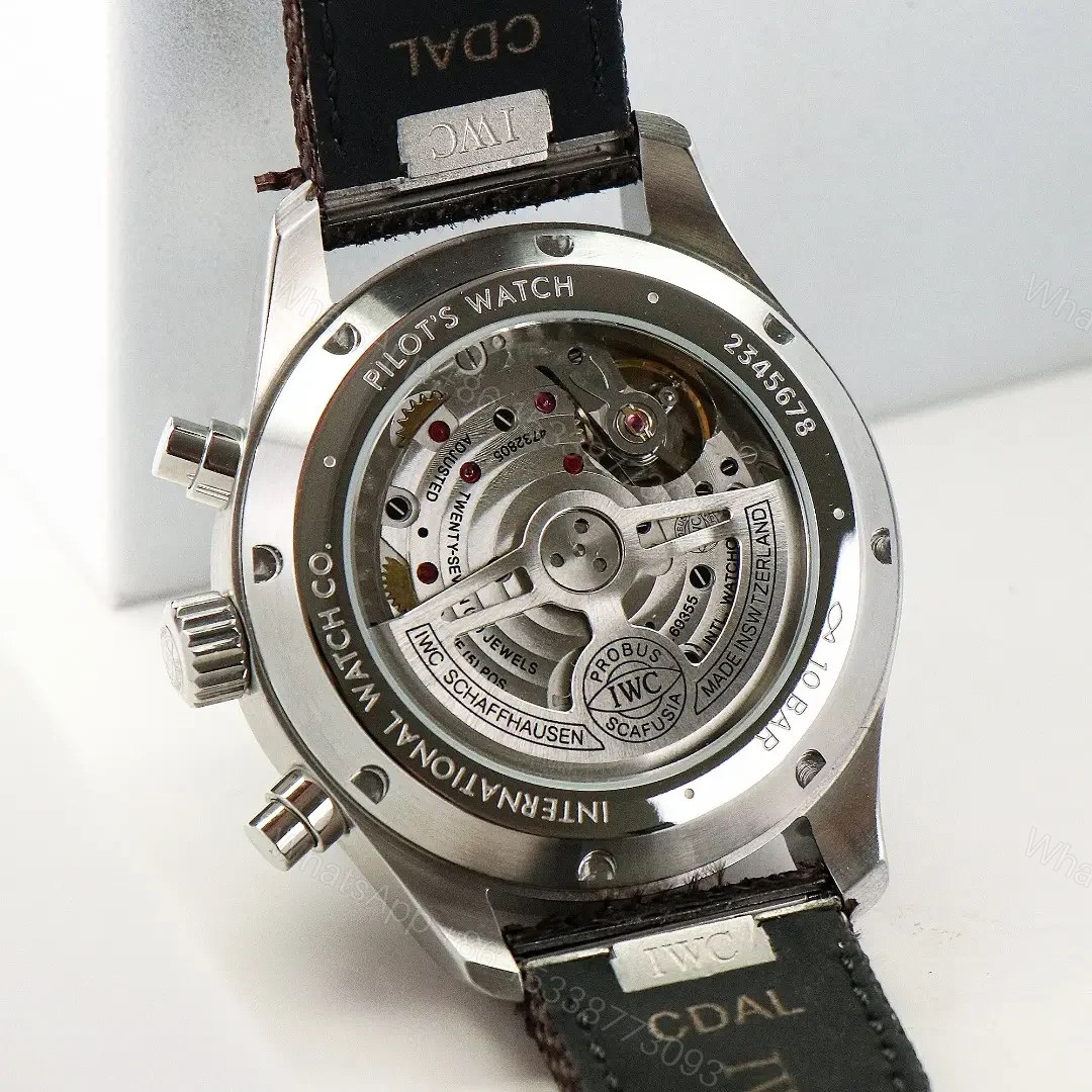 View 7 of IWC Pilot’s Watch Chronograph Stainless Steel / 20th Anniversary Watches of Switzerland IW3777-20