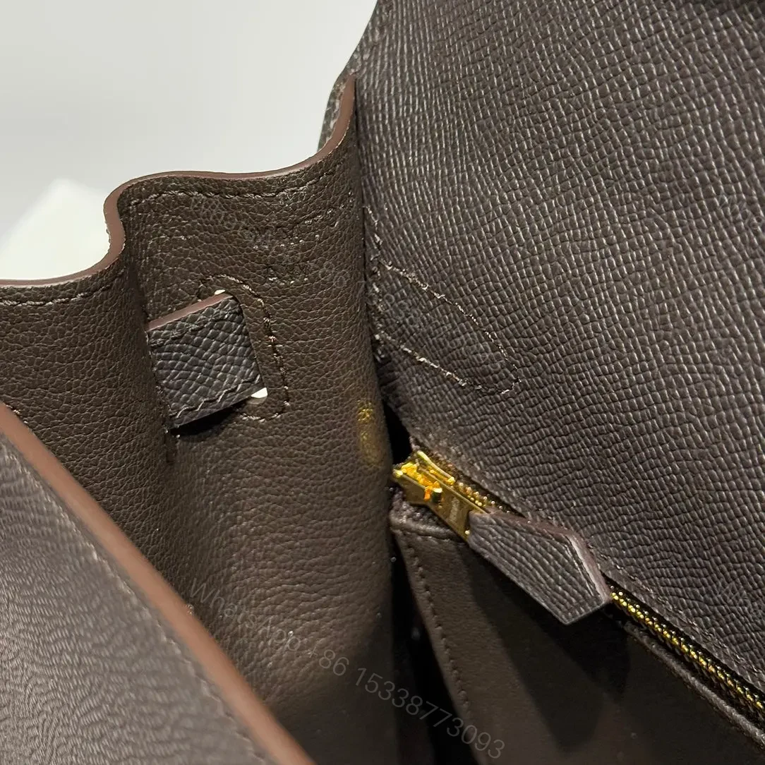 View 7 of HN 28CM IN EBENE EPSOM GOLD HARDWARE