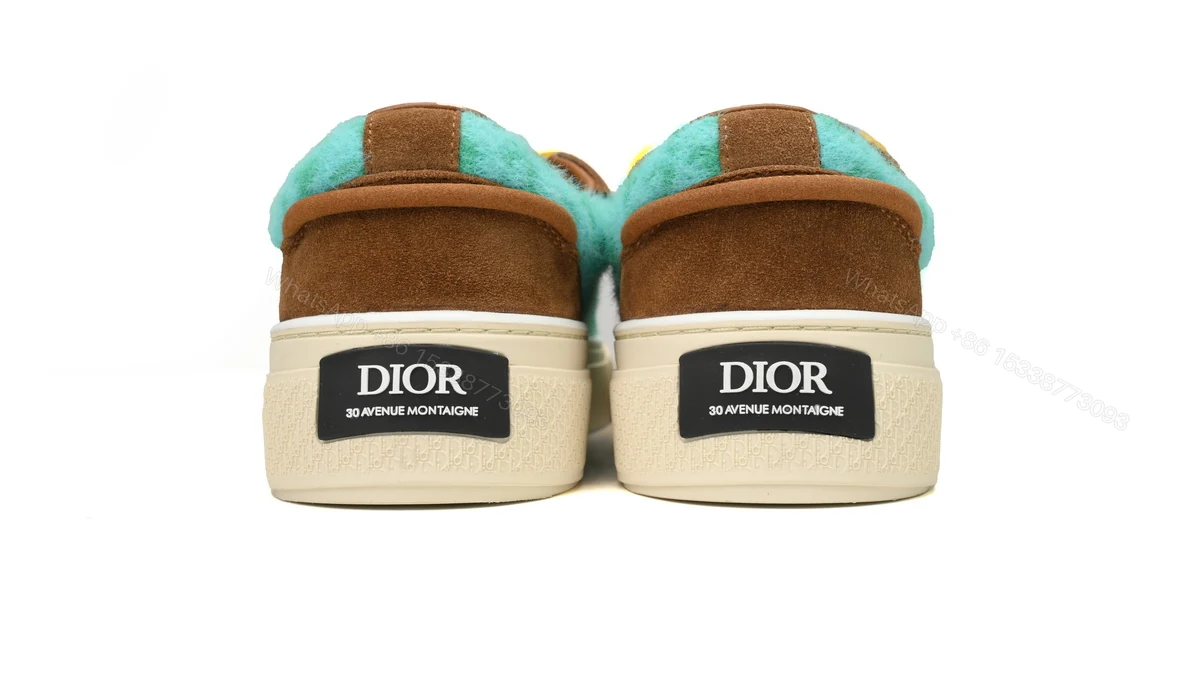 View 3 of Dior B33 Sneakers Release Brown Green 3SN272 ZIR1 6536