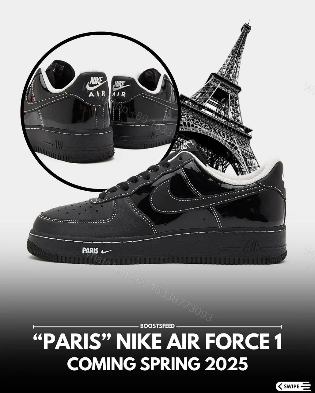 View 8 of FIRST COPY NIKE AIRFORCE ONE PARIS 2026 SHOES