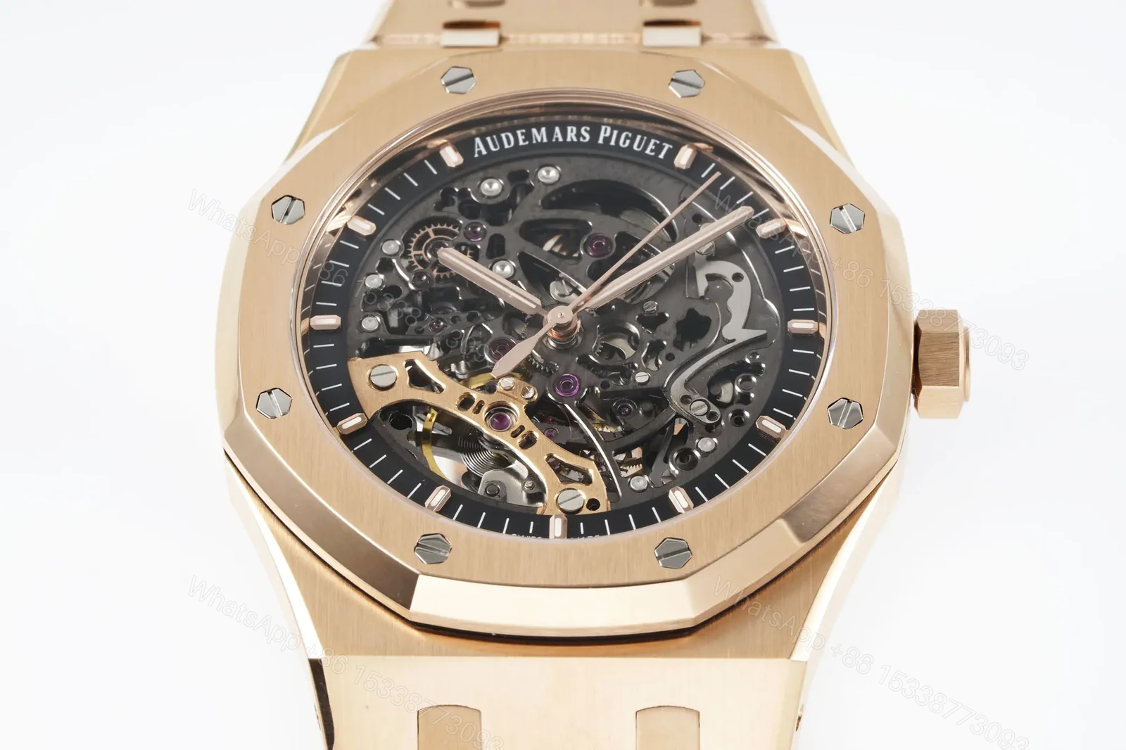 View 2 of KZ Factory Audemars Piguet Royal Oak Offshore 15407ST.OO.1220ST.01 Men’s Mechanical Watch – Rose Gold, 41mm, Skeleton Dial, Calibre 3132