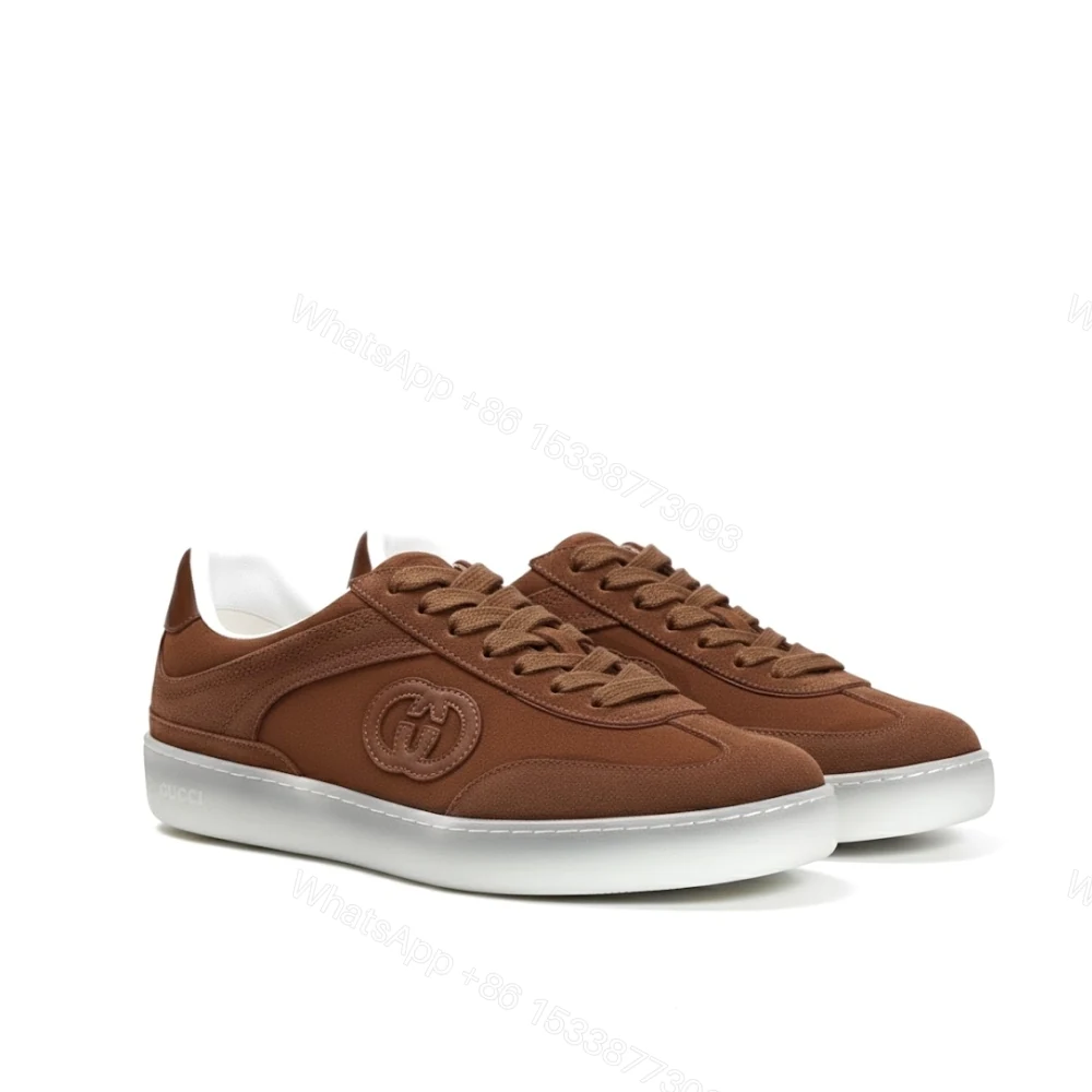 Gucci Men G75 Sneaker Light Brown Suede — view 1