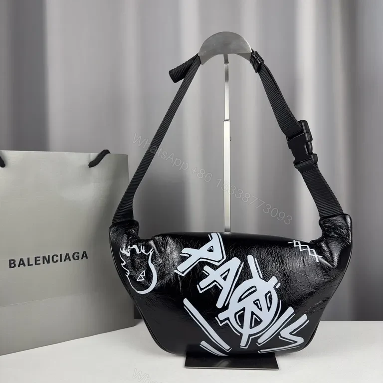 View 9 of Balenciagaâ€‘Inspired Graffiti Belt Bag: Street Luxe