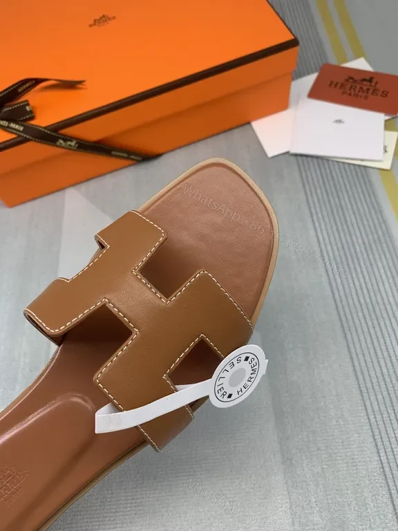 View 2 of Cognac Calfskin Oran Sandals â€“ Elegant All-Day Comfort